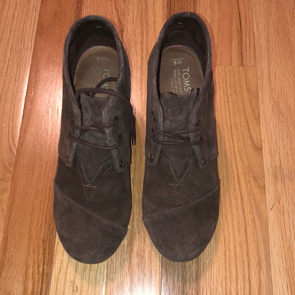 Toms Shoes - Toms wedge booties